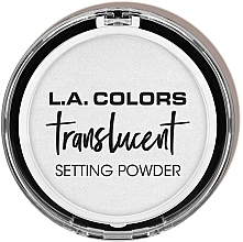 Прозора закріплювальна пудра - L.A. Colors Translucent Setting Powder — фото N1