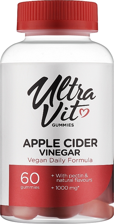 Харчова добавка - UltraVit Gummies Apple Cider Vinegar — фото N1