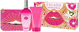 Духи, Парфюмерия, косметика Escada Summer Festival - Набор (edt/100ml + b/cr/150ml + pouch)