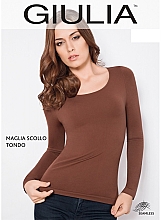 Духи, Парфюмерия, косметика Лонгслив для женщин "MAGLIA SCOLLO TONDO MANICA LUNGA", bianco - Giulia