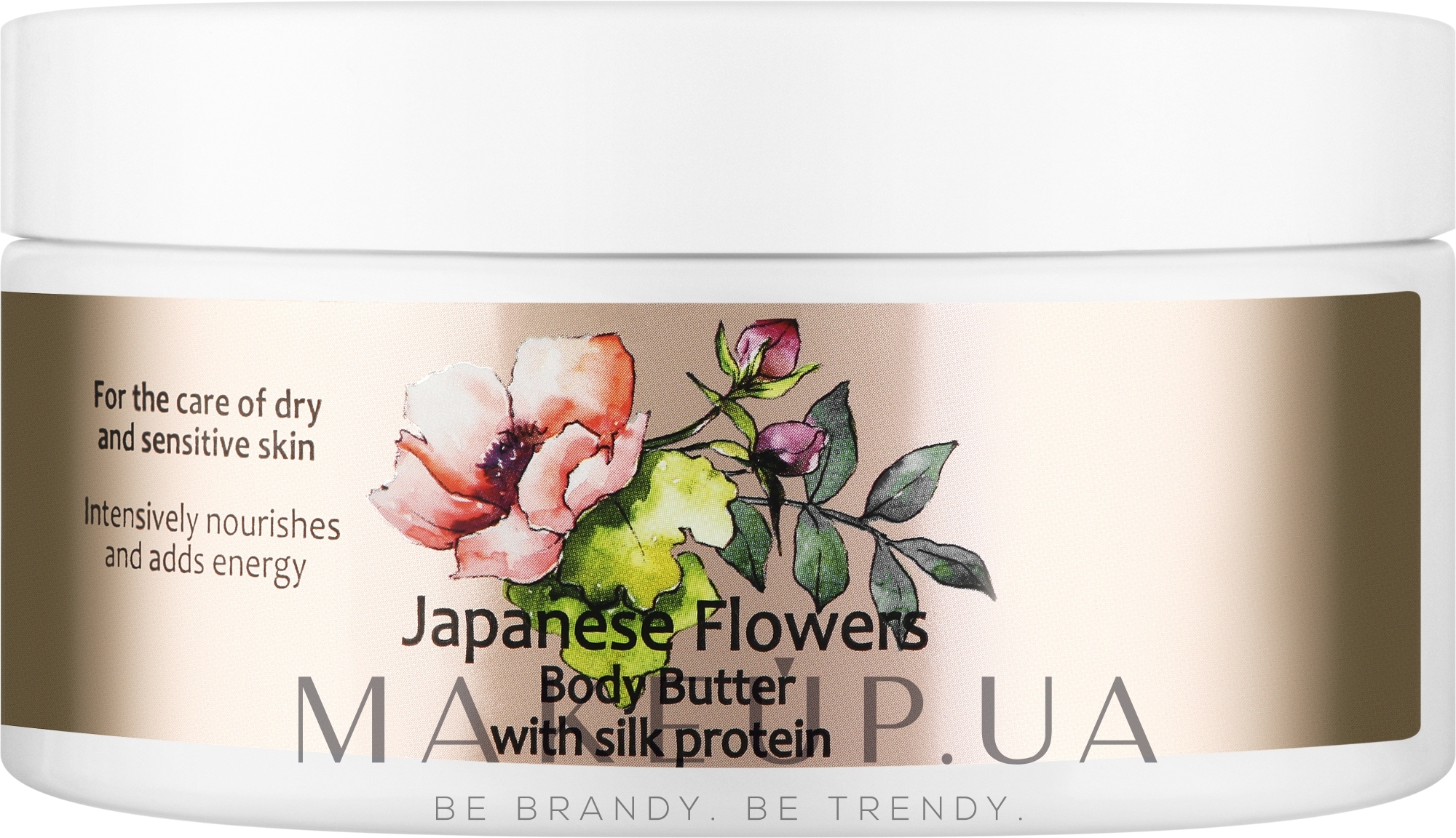 Крем-масло для тела "Японские цветы" с протеинами шелка - Belle Jardin Japanese Flowers Body Butter With Silk Protein — фото 300ml