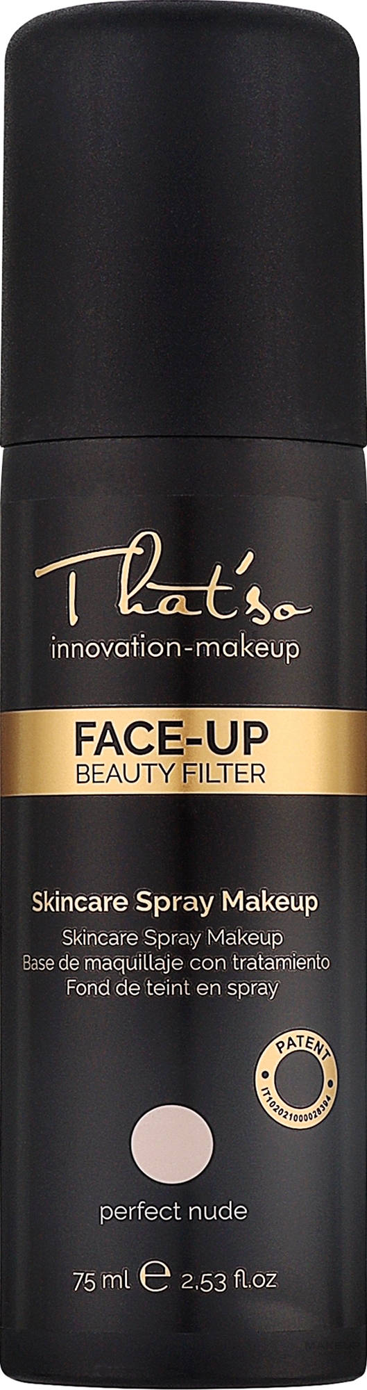 Корректирующий спрей для лица - That'so Face-Up Beauty Filter Perfect Nude — фото 75ml