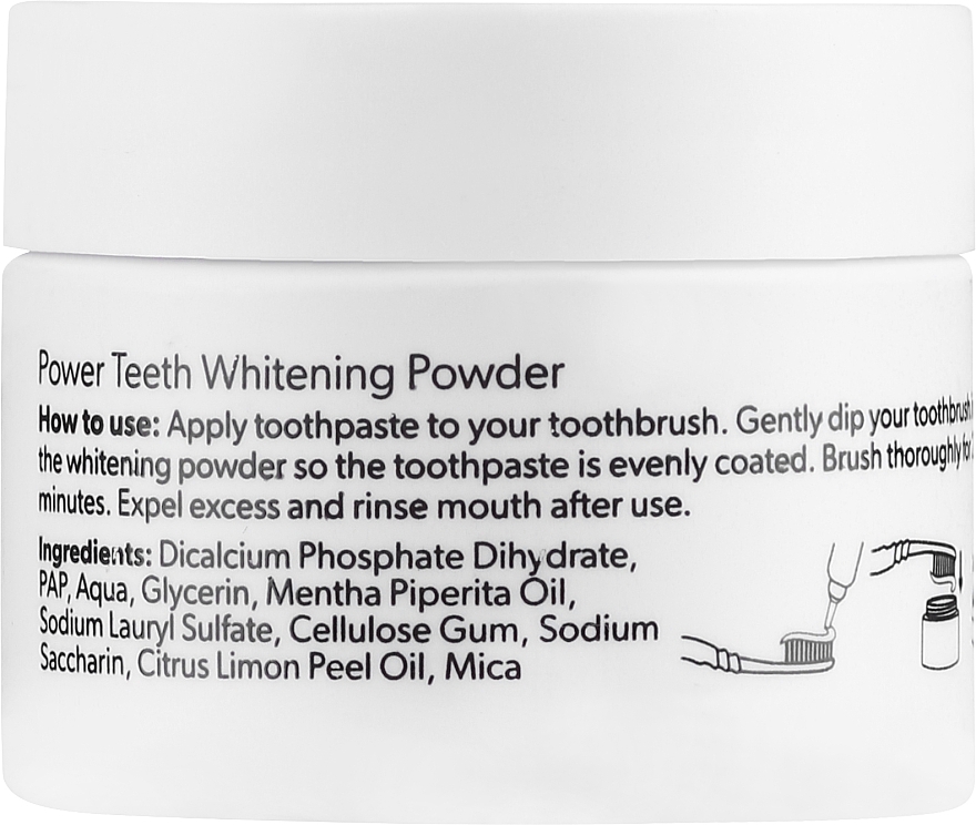 Отбеливающая пудра для зубов - SwissWhite Smilepen White Edition Natural Teeth Whitening Powder — фото N2