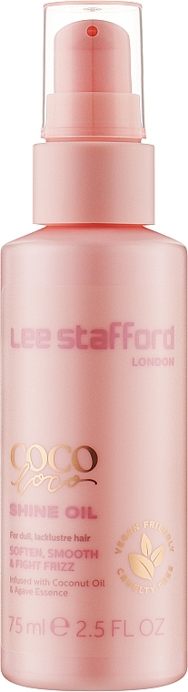 Масло для волос с агавой - Lee Stafford Coco Loco With Agave Shine Oil — фото N1
