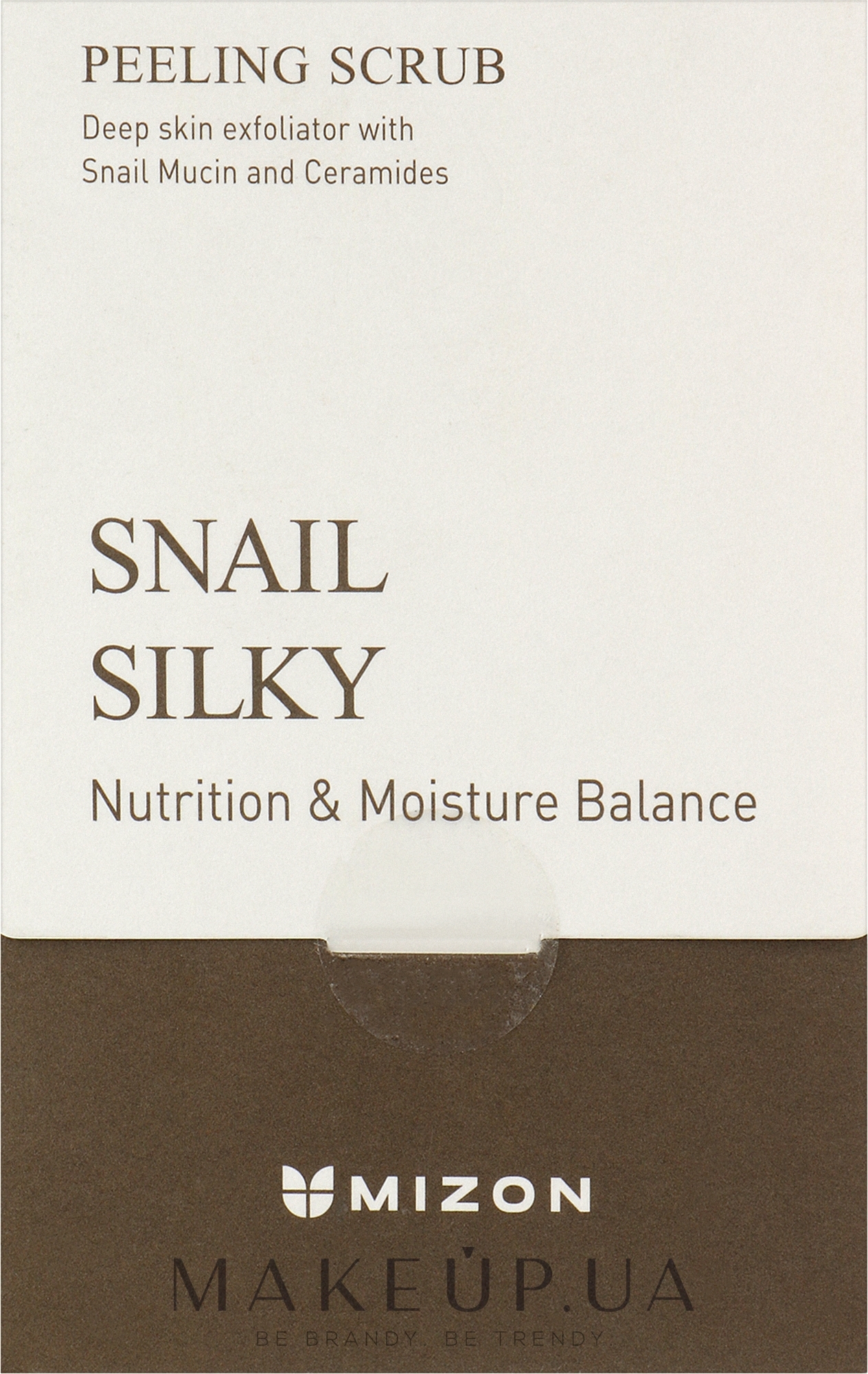 Пилинг-скраб для лица с муцином улитки - Mizon Snail Silky Peeling Scrub — фото 40x5g