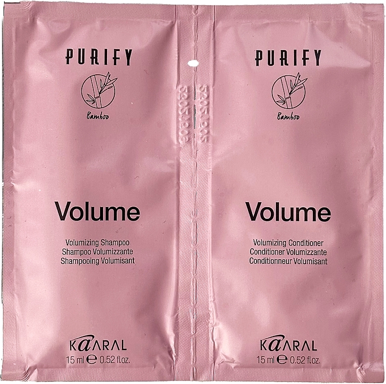 Набір пробників для волосся - Kaaral Purify Volume (shm/15ml + cond/15ml) — фото N1