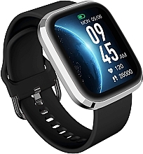 Смарт-часы, серебристо-черные - Garett Smartwatch GRC STYLE Silver-Black — фото N4