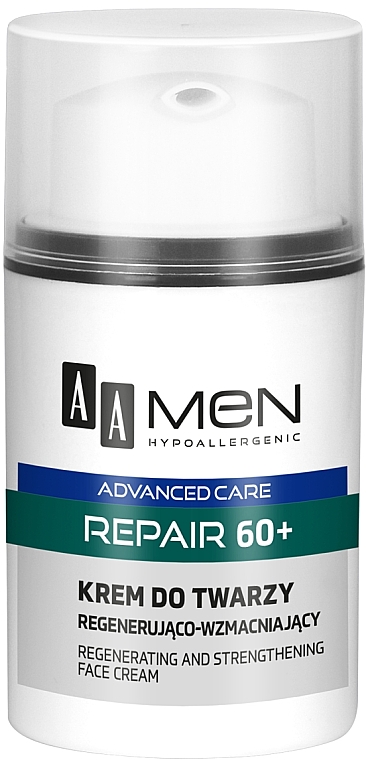 Крем для обличчя - AA Cosmetics Men Advanced Repair 60+ Face Cream — фото N2