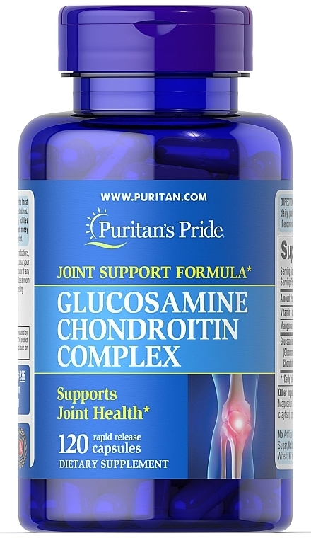 Дієтична добавка "Глюкозамін" - Puritan's Pride Glucosamine MSM Complex — фото N1