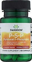 Диетическая добавка "Пирадоксаль фосфата", 40мг, 60шт - Swanson P-5-P Pyridoxal-5-Phosphate — фото N1