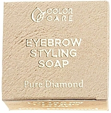 Мило для укладання брів - Color Care Eyebrown Styling Soap Pure Diamont — фото N1