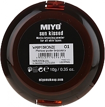 Пудра бронзирующая - Miyo Sun Kissed Matt Bronzing Powder — фото N2