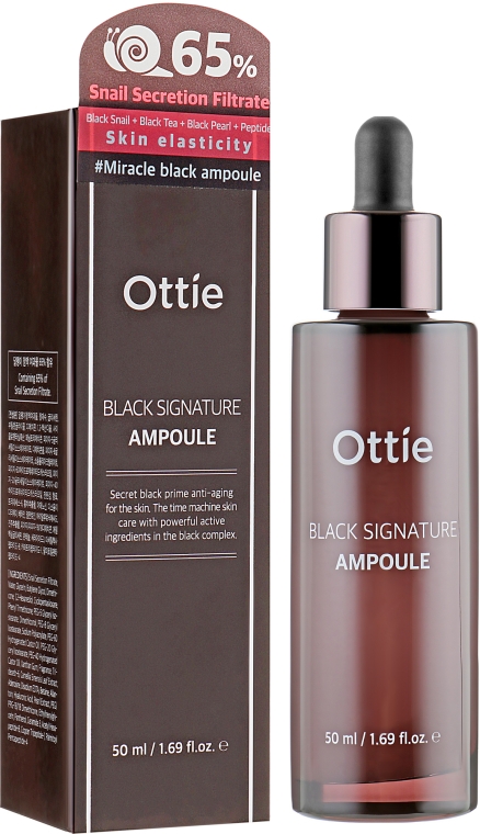 Ампульна омолоджувальна сироватка - Ottie Black Signature Ampoule