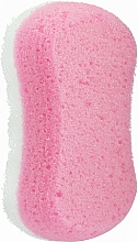 Губка массажная для тела "XXL", розовая - Grosik Camellia Bath Sponge — фото N1