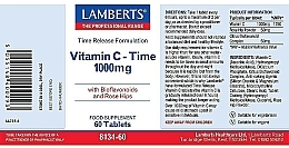 Пищевая добавка "Витамин C", 1000 мг - Lamberts Vitamin C Time 1000mg — фото N2