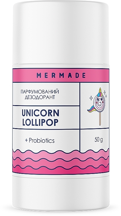 Парфюмированный дезодорант с пробиотиком - Mermade Unicorn Lolipop