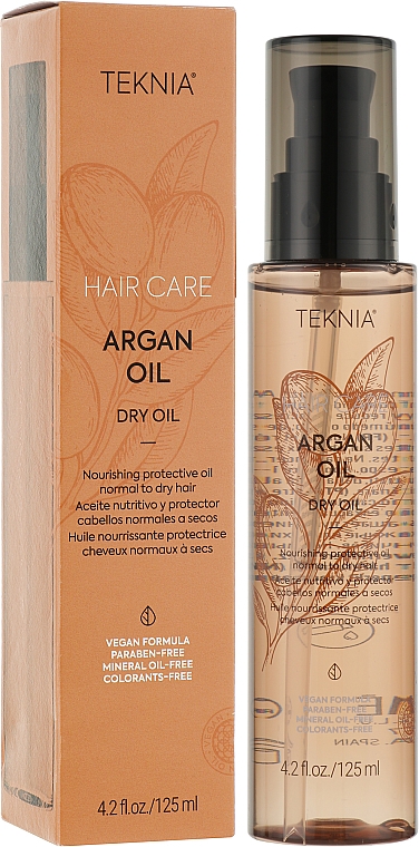Живильна олія для нормального та сухого волосся - Lakme Teknia Argan Oil Dry — фото N2