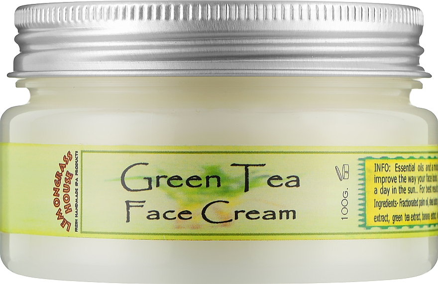 Крем для обличчя "Зелений чай" - Lemongrass House Green Tea Face Cream — фото N1