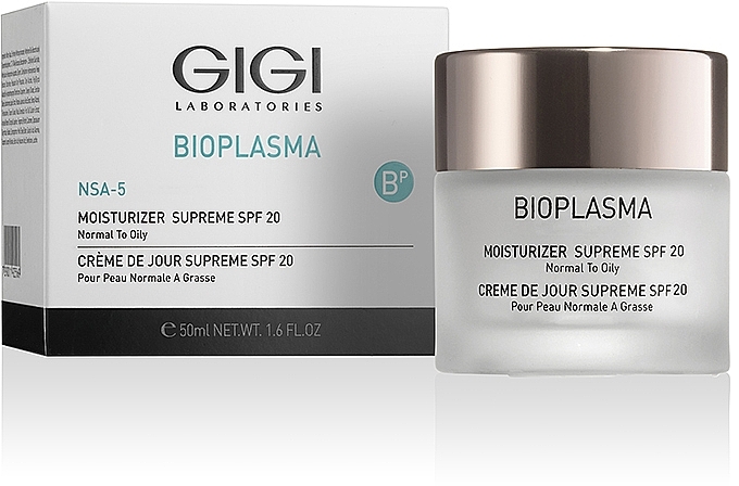 Увлажняющий крем для жирной кожи - Gigi Bioplasma Moist Oil SPF-17 — фото N2