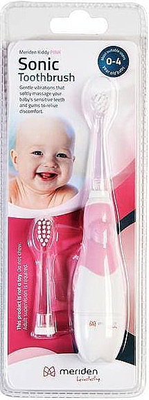 Электрическая зубная щетка для детей 1-4 лет, розовая - Meriden Kiddy Sonic Pink — фото N1
