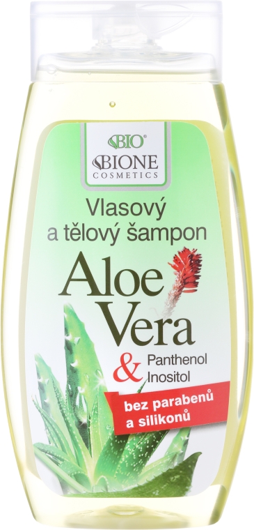 Шампунь-гель для душу  - Bione Cosmetics Aloe Vera Hair And Body Shampoo — фото N1