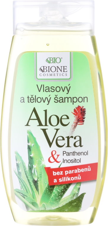 Шампунь-гель для душа - Bione Cosmetics Aloe Vera Hair And Body Shampoo — фото N1