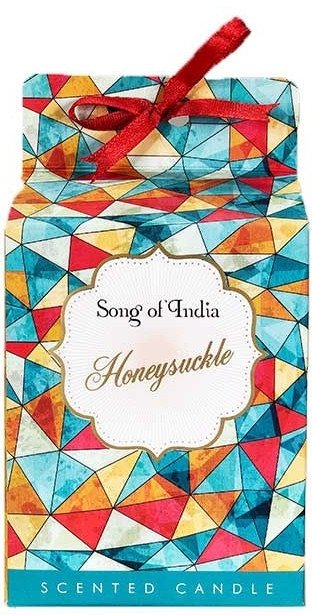 Ароматизована свічка у скляній банці "Жимолость" - Song of India Honeysuckle Candle — фото N1