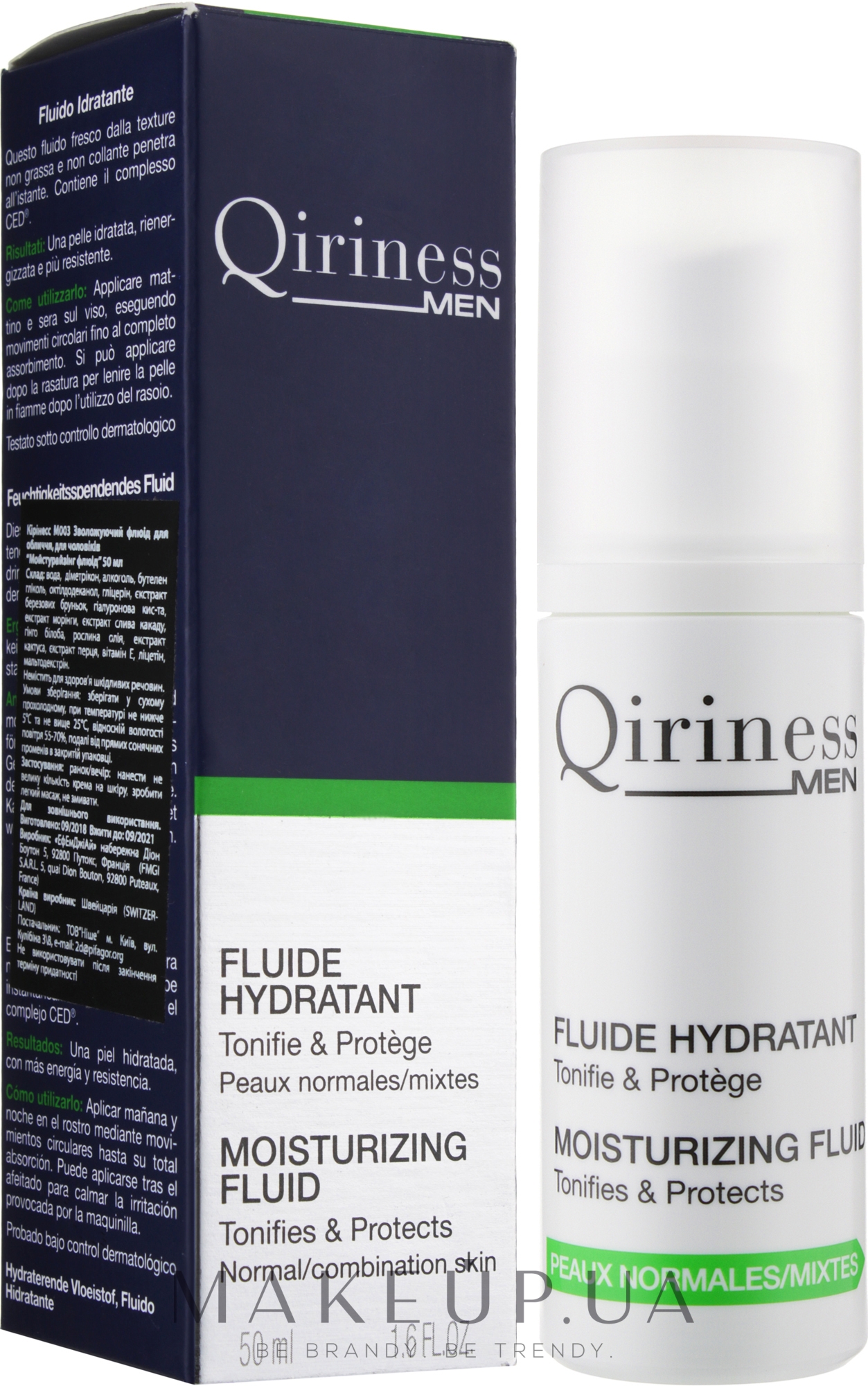 Увлажняющий флюид для лица - Qiriness Men Moisturizing Fluid — фото 50ml