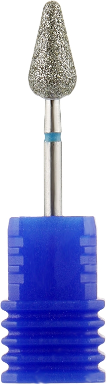 Фреза алмазная, закругленный конус, 6.0 мм, синяя - Head The Beauty Tools