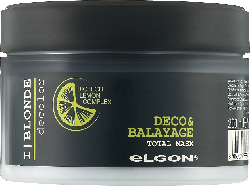 Восстанавливающая маска для осветленных волос - Elgon I Blonde Deco & Balayage Total Mask