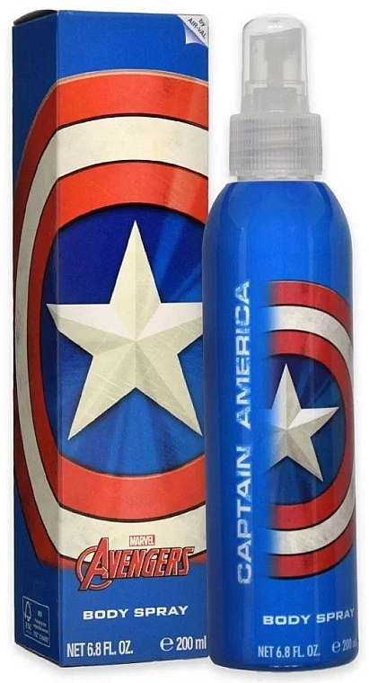 Спрей для тела - Air-Val International Marvel Avengers Capitan America Body Spray — фото N2