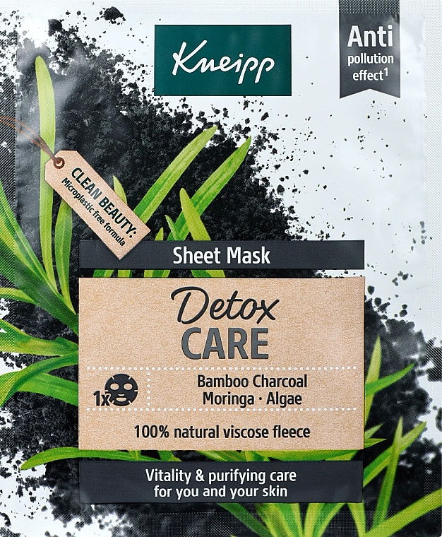 Тканевая маска для лица "Детокс" - Kneipp Detox Care Sheet Mask — фото N1