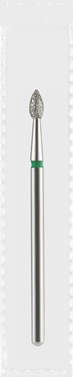 Фреза алмазна зелена «Оливка гостра», діаметр 2,3 мм, довжина 5 мм - Divia DF007-23-G — фото N1