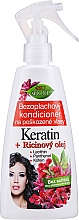 Несмываемый восстанавливающий кондиционер для волос - Bione Cosmetics Keratin + Ricinovy Oil — фото N1