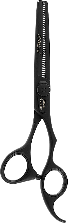 Ножницы для стрижки волос Silkcut 6,35 - Olivia Garden Black Matt — фото N1
