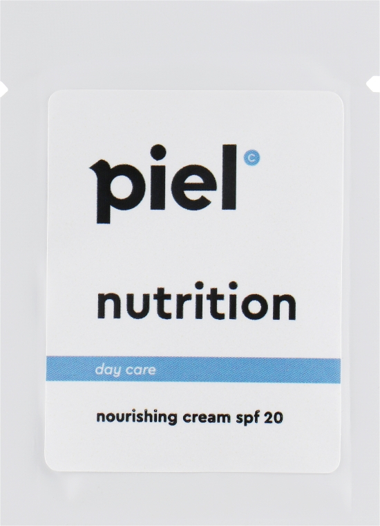 Денний живильний крем - Piel Cosmetics Silver Cream Youth Defence Nutrition SPF 20 (пробник)