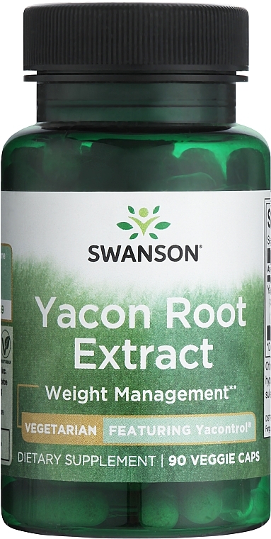 Дієтична добавка "Екстракт кореня якону", 100 мг - Swanson Yacontrol Yacon Root Extract 4:1 100 mg — фото N1