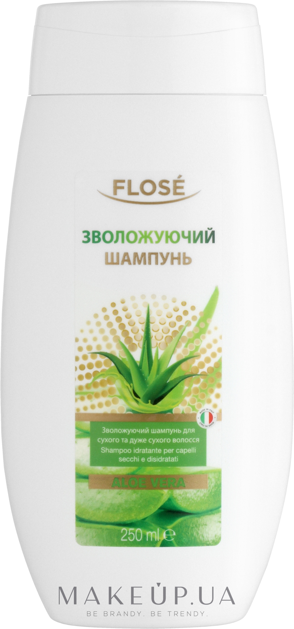 Зволожувальний шампунь для сухого та дуже сухого волосся - Flose Aloe Vera Hydrating Shampoo — фото 250ml