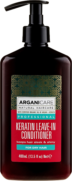Несмываемый кондиционер для сухих волос с кератином - Arganicare Keratin Leave-in Conditioner For Dry Hair — фото N1