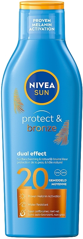 Сонцезахисний лосьйон "Захист та засмага" SPF 20 - NIVEA SUN Protect & Bronze — фото N1