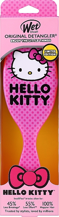 Щітка для волосся "Hello Kitty" - Wet Brush Original Detangler Hello Kitty Pink — фото N3