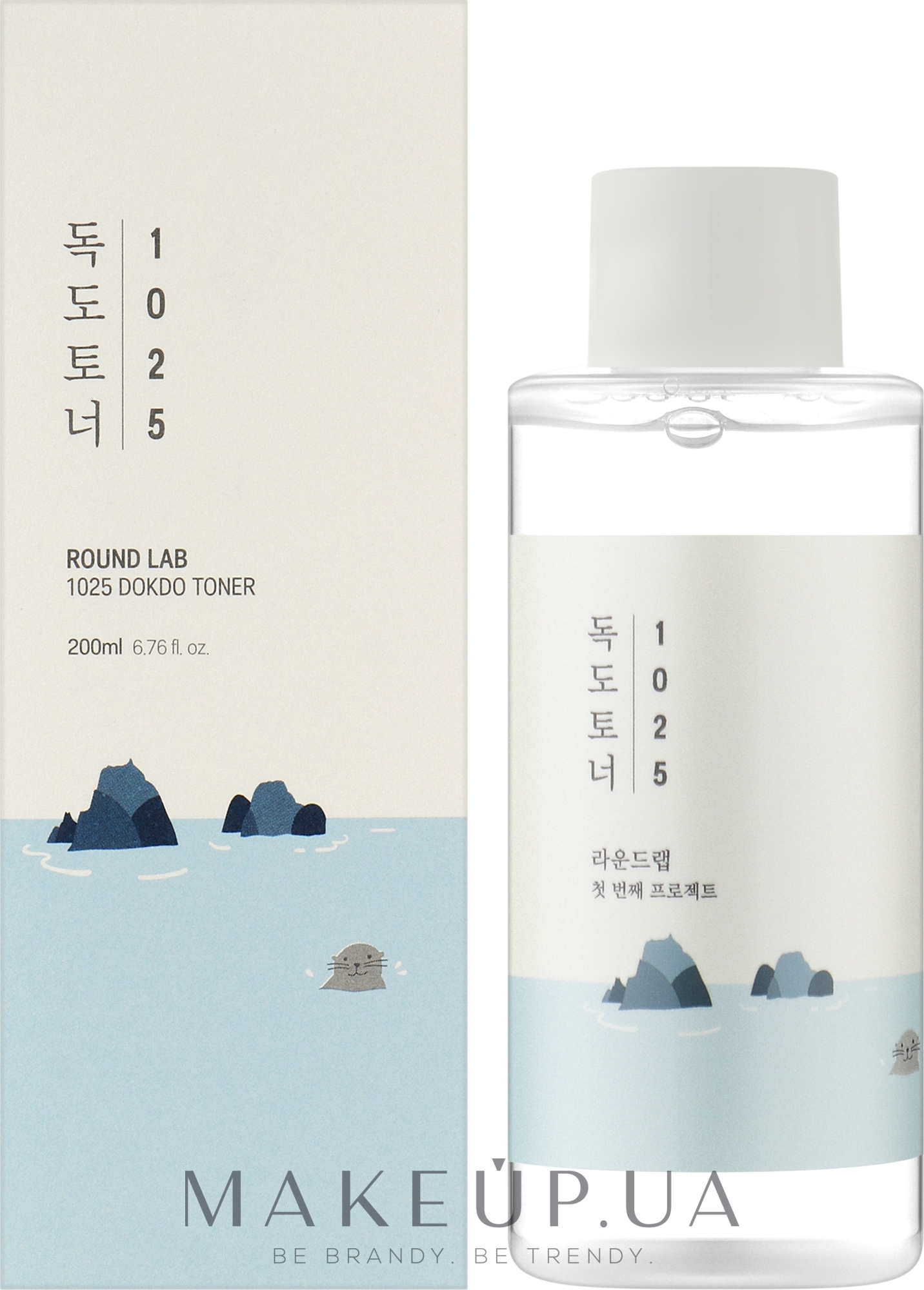 Увлажняющий тонер с эффектом пилинга - Round Lab 1025 Dokdo Toner — фото 100ml