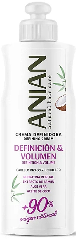 Крем для виткого волосся - Anian Definition & Volume Defining Cream — фото N1
