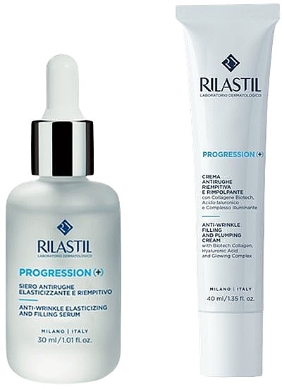 Набор - Rilastil Progression(+) Rutina Well-Aging E Iluminadora (serum/30ml + cream/40ml) — фото N3