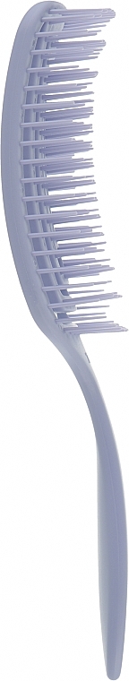 Щітка для волосся масажна, скелетон "Flexi", 24 см, сіро-блакитна - Titania — фото N2