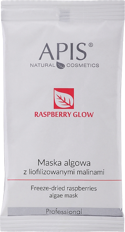 Маска для лица из водорослей с лиофилизированной малиной - APIS Professional Raspberry Glow Algae Mask — фото N1