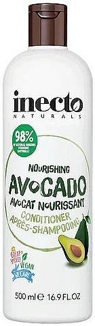 Живильний кондиціонер для волосся з авокадо - Inecto Naturals Nourishing Avocado Hair Conditioner — фото N1
