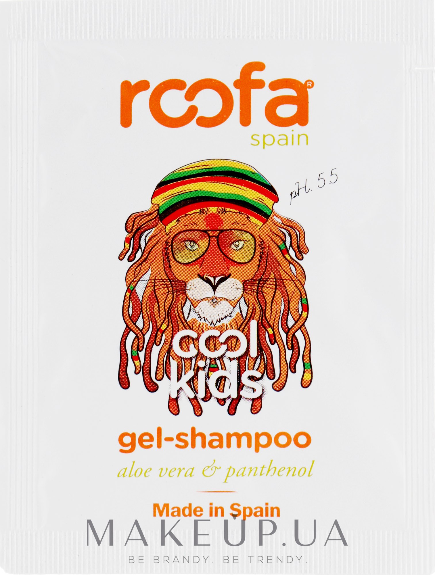 Гель-шампунь з алое вера та пантенолом з ароматом грушевого сорбету - Roofa Cool Kids Gel Shampoo (пробник) — фото 3g