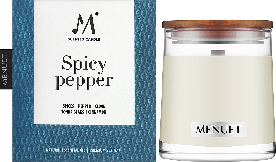 УЦІНКА Ароматична свічка "Spicy Pepper" - Menuet Scented Candle * — фото N2