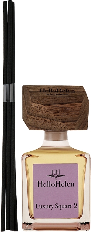 УЦІНКА Аромадифузор - HelloHelen Luxury Square 2 Reed Diffuser * — фото N3